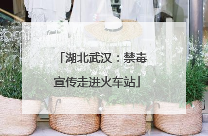 湖北武汉：禁毒宣传走进火车站