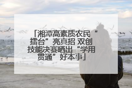 湘潭高素质农民“擂台”亮真招 双创技能决赛晒出“学用贯通”好本事