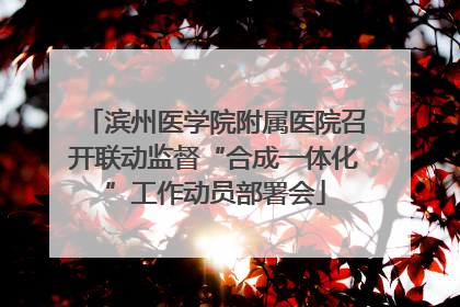 滨州医学院附属医院召开联动监督“合成一体化”工作动员部署会