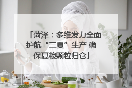 菏泽：多维发力全面护航“三夏”生产 确保夏粮颗粒归仓