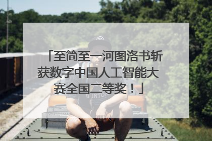 至简至一河图洛书斩获数字中国人工智能大赛全国二等奖！