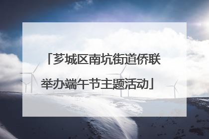 芗城区南坑街道侨联举办端午节主题活动