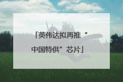 英伟达拟再推“中国特供”芯片