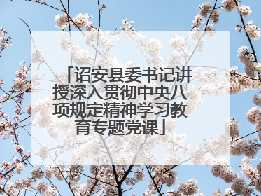 诏安县委书记讲授深入贯彻中央八项规定精神学习教育专题党课