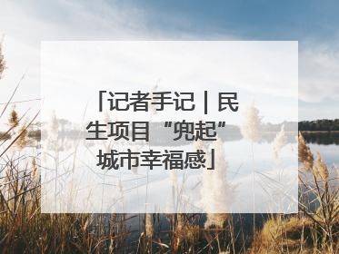 记者手记｜民生项目“兜起”城市幸福感