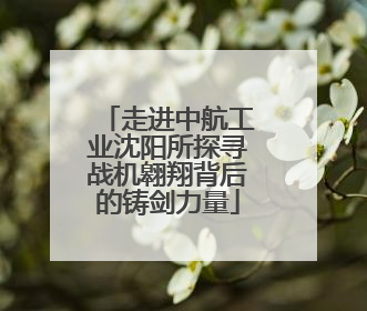 走进中航工业沈阳所探寻战机翱翔背后的铸剑力量