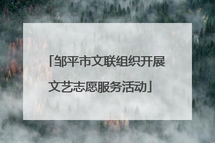 邹平市文联组织开展文艺志愿服务活动