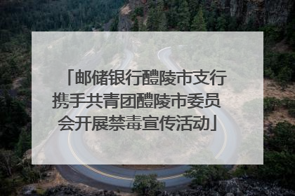 邮储银行醴陵市支行携手共青团醴陵市委员会开展禁毒宣传活动