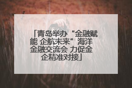 青岛举办“金融赋能 企航未来”海洋金融交流会 力促金企精准对接