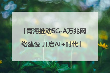 青海推动5G-A万兆网络建设 开启AI+时代