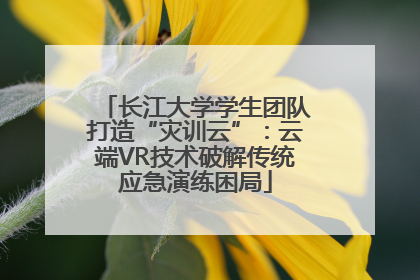 长江大学学生团队打造“灾训云”：云端VR技术破解传统应急演练困局