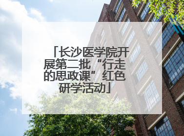 长沙医学院开展第二批“行走的思政课”红色研学活动