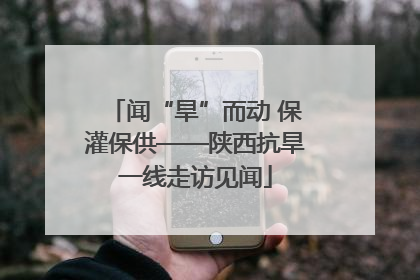 闻“旱”而动 保灌保供——陕西抗旱一线走访见闻