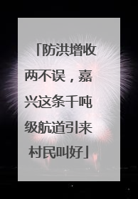 防洪增收两不误，嘉兴这条千吨级航道引来村民叫好