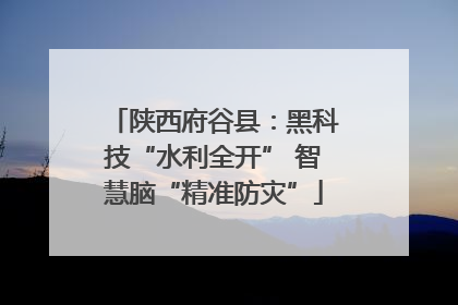 陕西府谷县：黑科技“水利全开” 智慧脑“精准防灾”