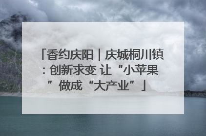 香约庆阳｜庆城桐川镇：创新求变 让“小苹果”做成“大产业”