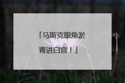马斯克眼角淤青进白宫！