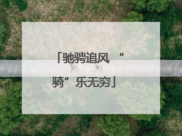 驰骋追风 “骑”乐无穷