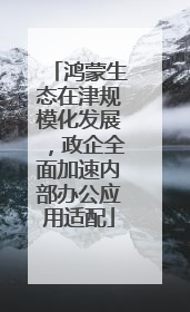 鸿蒙生态在津规模化发展，政企全面加速内部办公应用适配