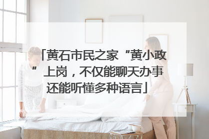 黄石市民之家“黄小政”上岗，不仅能聊天办事还能听懂多种语言