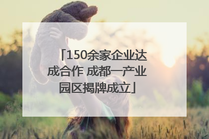 150余家企业达成合作 成都一产业园区揭牌成立