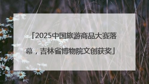 2025中国旅游商品大赛落幕，吉林省博物院文创获奖