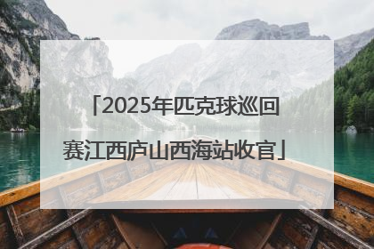 2025年匹克球巡回赛江西庐山西海站收官