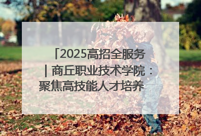 2025高招全服务｜商丘职业技术学院：聚焦高技能人才培养 谱写高质量发展篇章