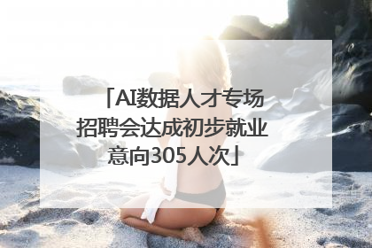 AI数据人才专场招聘会达成初步就业意向305人次
